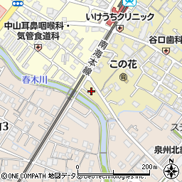 大阪府岸和田市春木旭町1-4周辺の地図