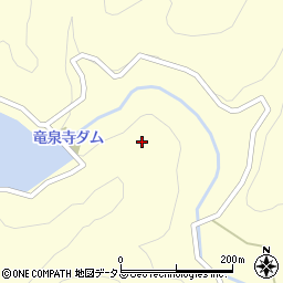 竜泉寺ダム周辺の地図