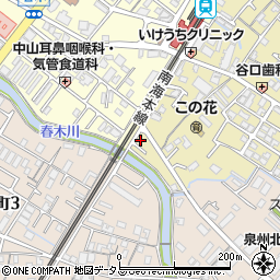 大阪府岸和田市春木旭町1-6周辺の地図