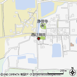 西辻神社周辺の地図