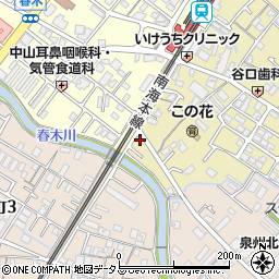 大阪府岸和田市春木旭町1-7周辺の地図
