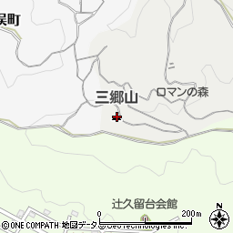 伊勢三郷山周辺の地図