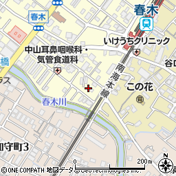 大阪府岸和田市春木若松町6周辺の地図