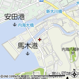 香川県小豆郡小豆島町馬木甲-54-7周辺の地図