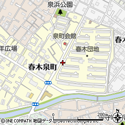 大阪府岸和田市春木泉町周辺の地図