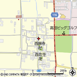 奈良県御所市柳原周辺の地図