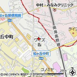 トヨタカローラ南海河内長野店新車保管倉庫周辺の地図