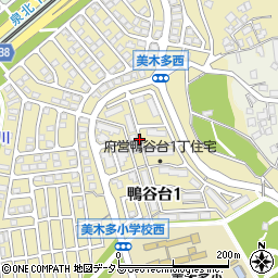 大阪府堺市南区鴨谷台1丁周辺の地図