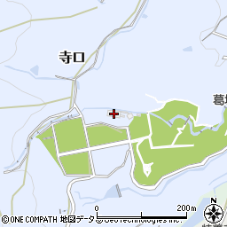 葛城市役所　火葬場周辺の地図