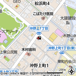 土居石油株式会社　ローズガーデン沖野上周辺の地図