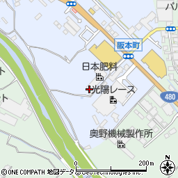 大阪府和泉市芦部町75周辺の地図