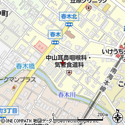 産経新聞春木販売所周辺の地図