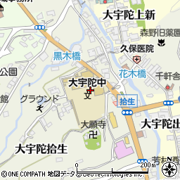 奈良県宇陀市大宇陀拾生周辺の地図