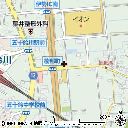 三重県伊勢市楠部町乙-105周辺の地図