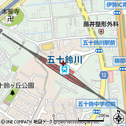 五十鈴川駅周辺の地図