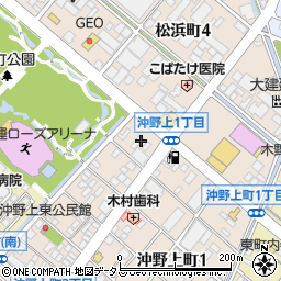 広島県福山市沖野上町1丁目1周辺の地図