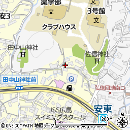 堀尾珠算学校安校周辺の地図