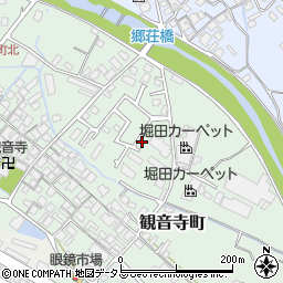 大阪府和泉市観音寺町周辺の地図