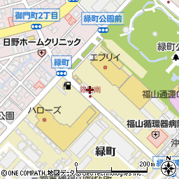 スタジオマリオ　福山ココローズ店周辺の地図