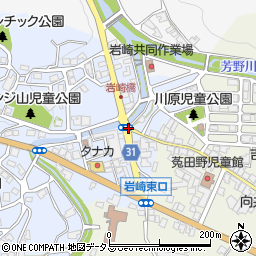岩崎橋周辺の地図