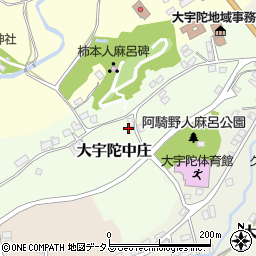 奈良県宇陀市大宇陀中庄周辺の地図