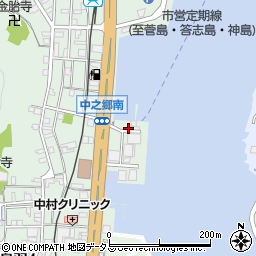 中之郷港旅客船発着所（鳥羽市）周辺の地図