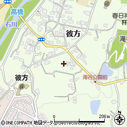 大阪府富田林市彼方166周辺の地図