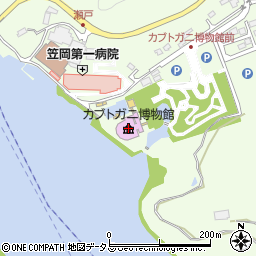 笠岡市立カブトガニ博物館周辺の地図