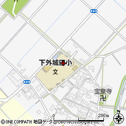 玉城町立下外城田小学校周辺の地図