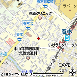 大阪府岸和田市春木若松町8周辺の地図
