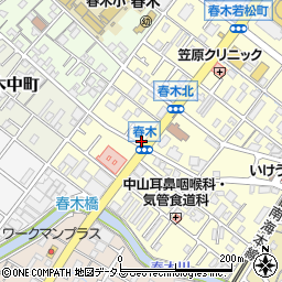大阪府岸和田市春木若松町9-1周辺の地図