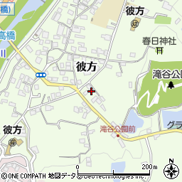 大阪府富田林市彼方156-1周辺の地図