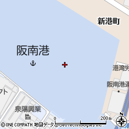阪南港周辺の地図