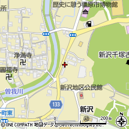 関西電力畝傍変電所周辺の地図