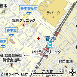 大阪府岸和田市春木若松町15周辺の地図