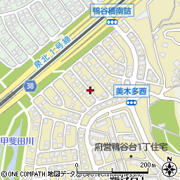 大阪府堺市南区鴨谷台1丁38周辺の地図