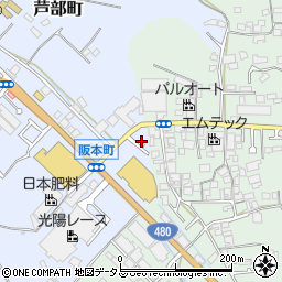 大阪府和泉市芦部町308周辺の地図