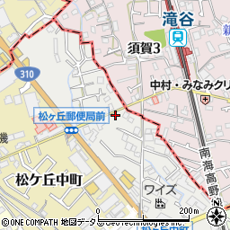大阪府河内長野市松ケ丘東町1363周辺の地図