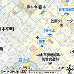 大阪府岸和田市春木若松町9周辺の地図