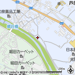 大阪府和泉市芦部町53周辺の地図