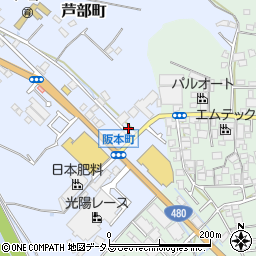 大阪府和泉市芦部町270周辺の地図