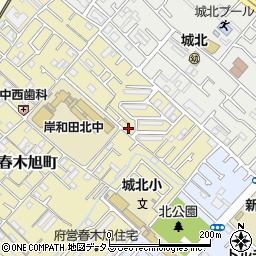 大阪府岸和田市春木旭町38-41周辺の地図