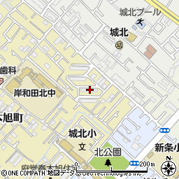 大阪府岸和田市春木旭町38-3周辺の地図
