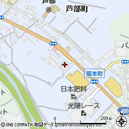 大阪府和泉市芦部町101周辺の地図