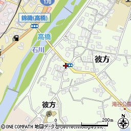 大阪府富田林市彼方121-3周辺の地図