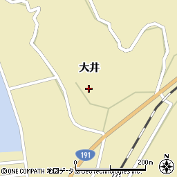 山口県萩市大井大井土井周辺の地図