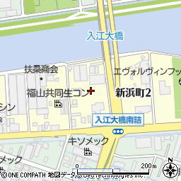 広島県福山市新浜町周辺の地図