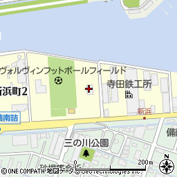 福山市役所　新浜中継施設周辺の地図