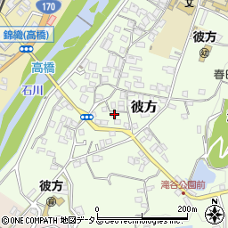 大阪府富田林市彼方464周辺の地図