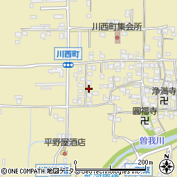 奈良県橿原市川西町340-6周辺の地図